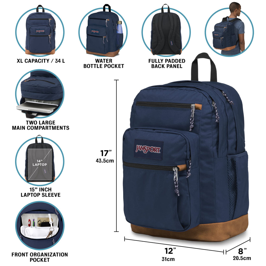 Black 15-inch Laptop Backpack with 2 Compartments C662737