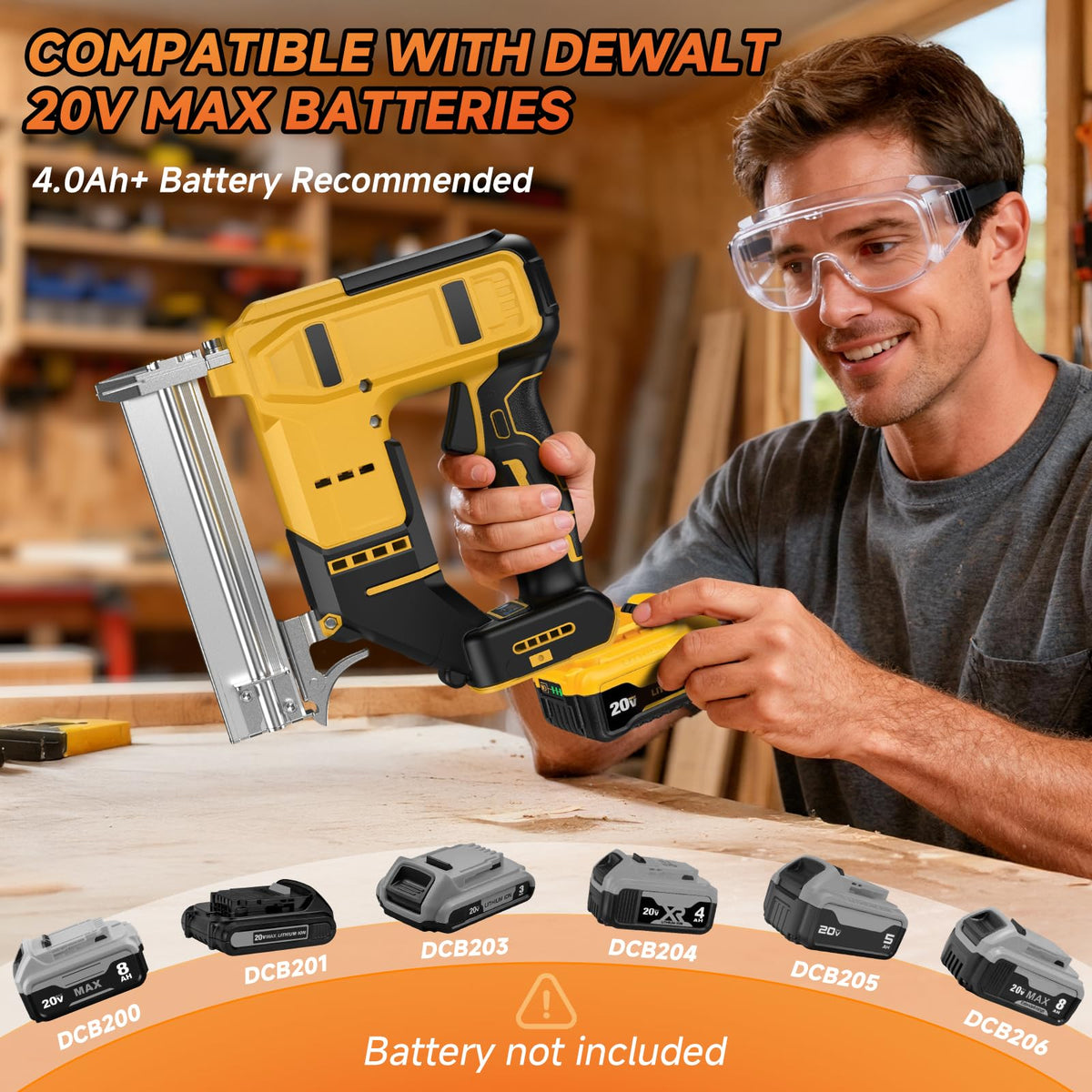2-in-1 Cordless 18GA Nail Gun & Staple Gun T195854