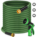 100FT Non-Expandable Kink-Free Garden Hose with Spray Nozzle I2639