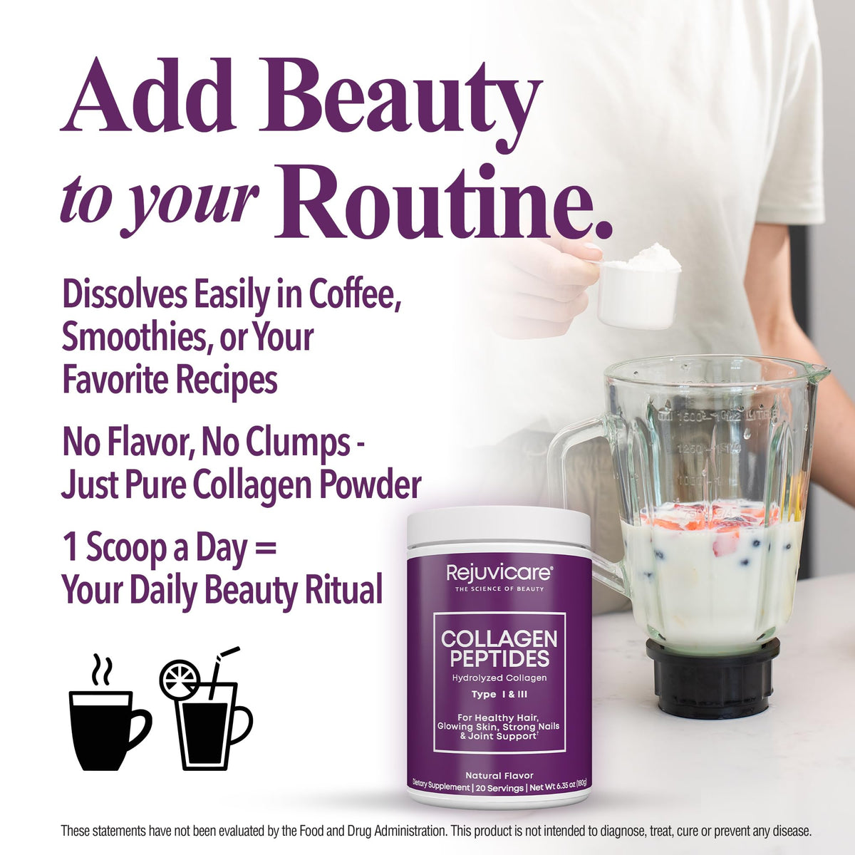 Collagen Peptides Powder Unflavored 20 Servings H600139