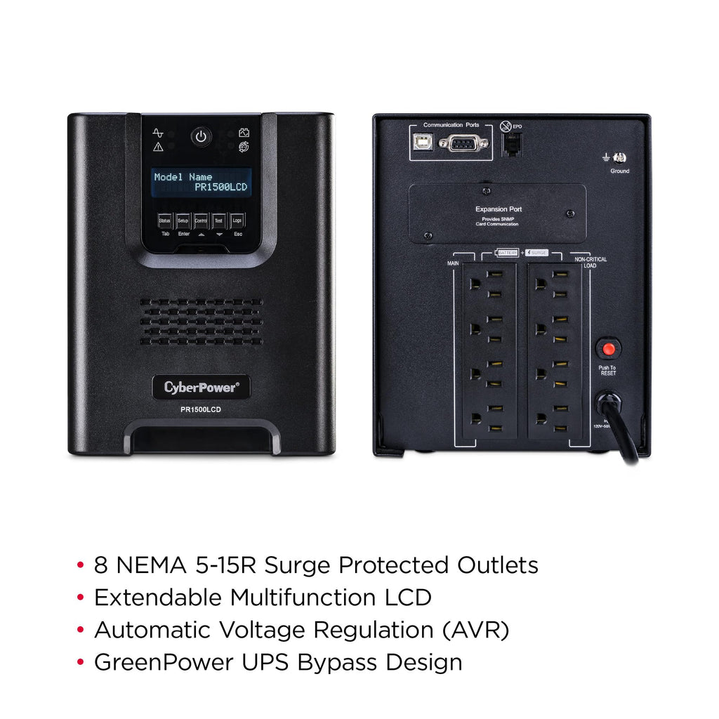 1500LCD Smart App Sinewave UPS Battery Backup U937