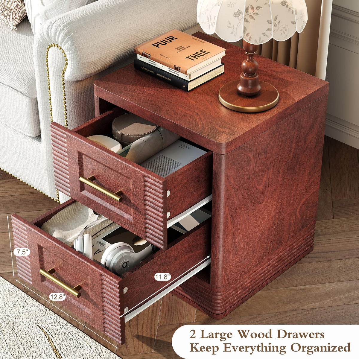 2 Drawer Nightstand R631517