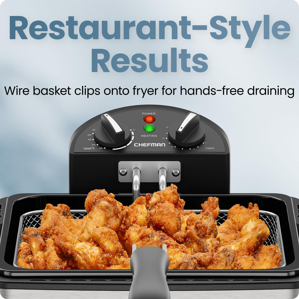 4.5 Liter Stainless Steel Deep Fryer with Basket Strainer R57123