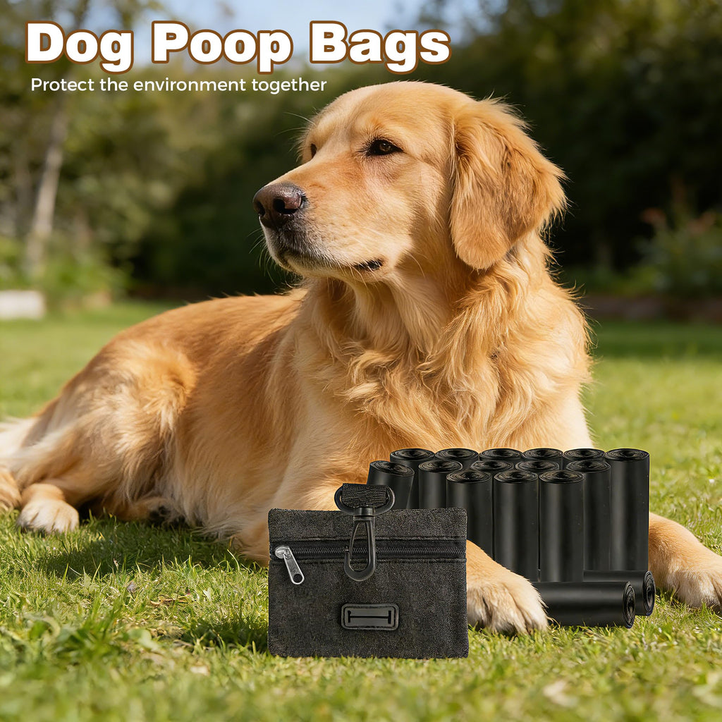 200 Pack Dog Poop Bags Rolls with Dispenser H8103