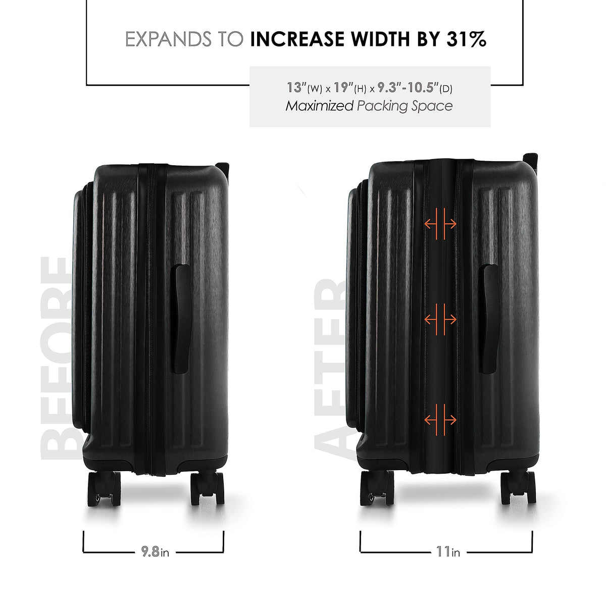 20 Inch Carry On Luggage with Wheels E946726