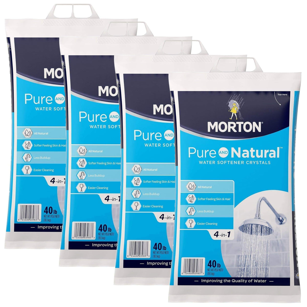 Water Softener Salt Crystals 40 lb Bag 4 Pack R114