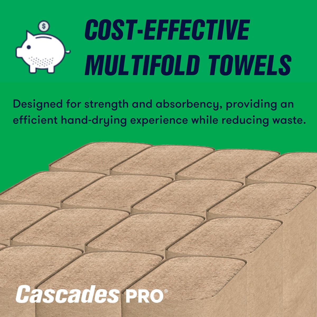 Multifold Paper Towels 250 Sheets 16 Packs Natural Brown U531555