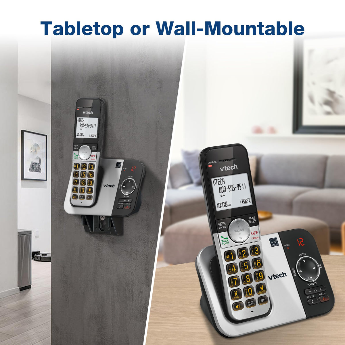 Cordless Home Phone with Answering Machine D474169