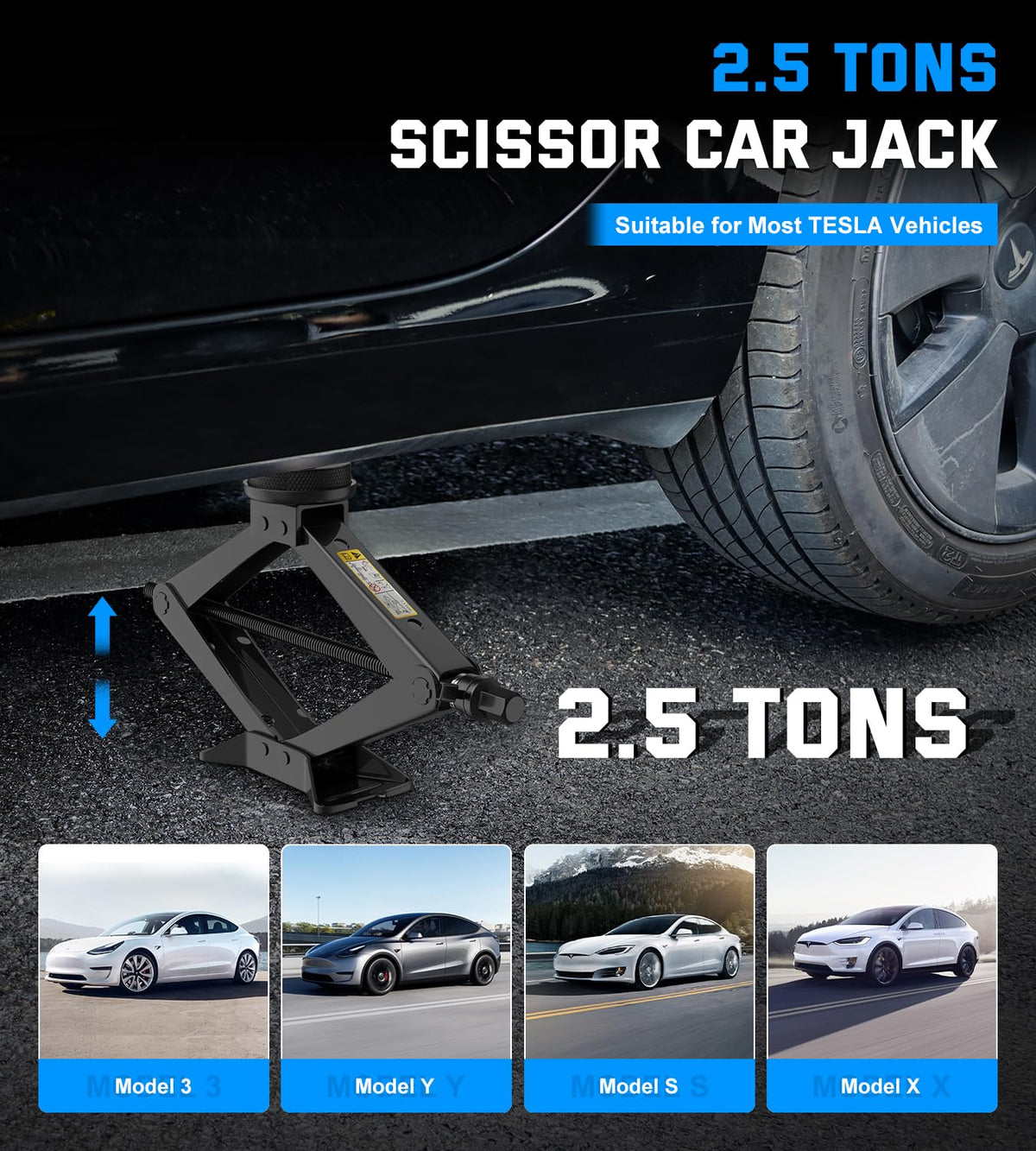 2.5 Ton Scissor Jack Kit P9151