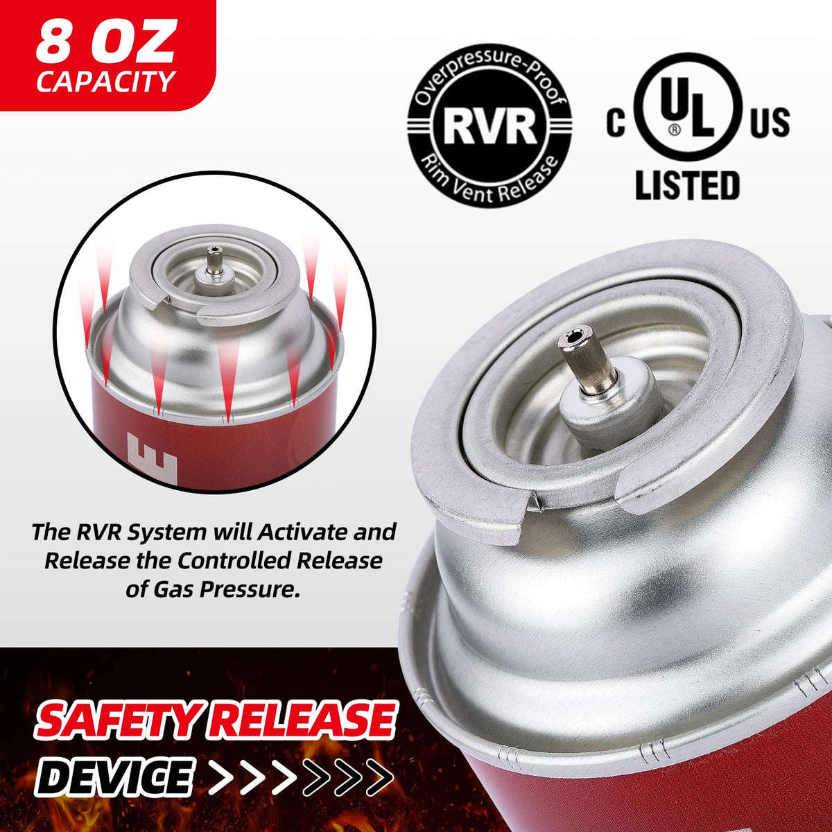 8 oz Butane Fuel Canisters, Pack of 28 B778