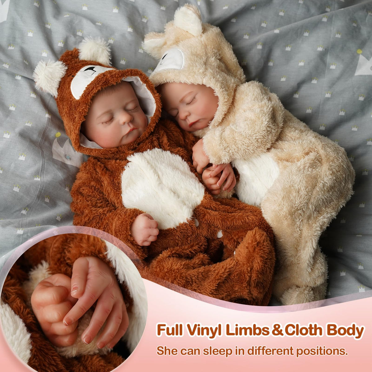 20 inch Soft Body Poseable Baby Doll Z3065