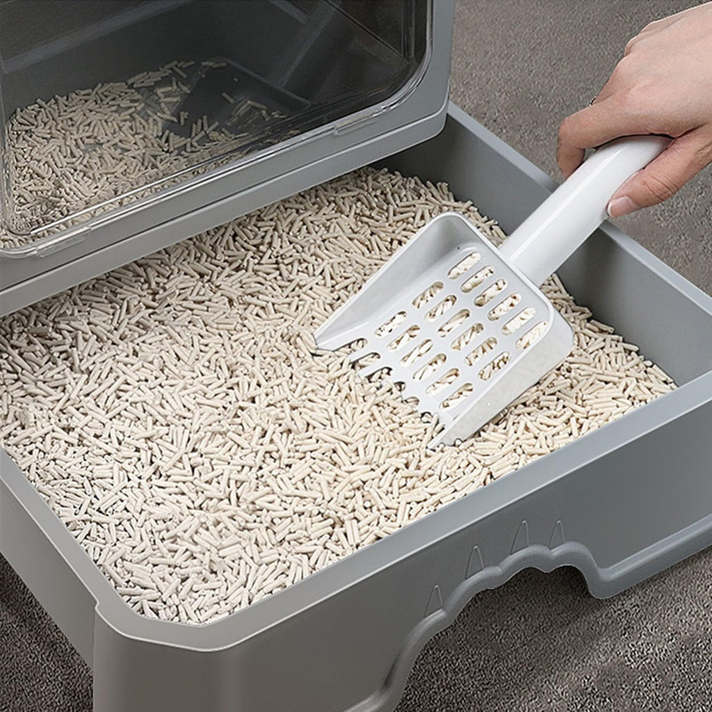 Foldable Enclosed Cat Litter Box with Lid O2843