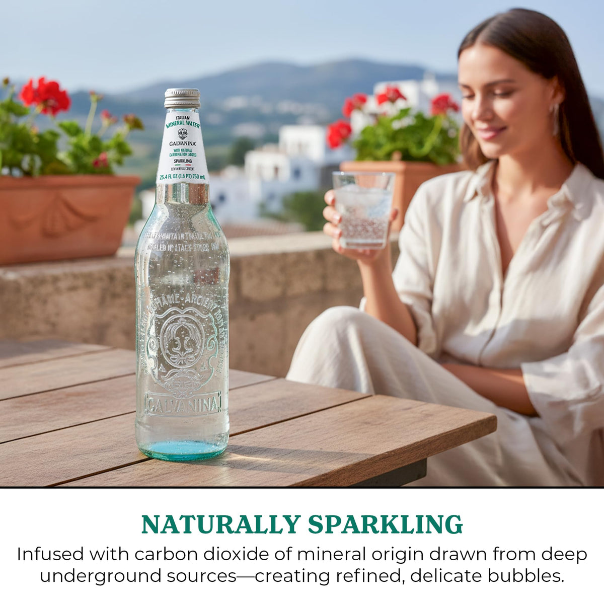Sparkling Mineral Water 750 ml 12 Glass Bottles G821