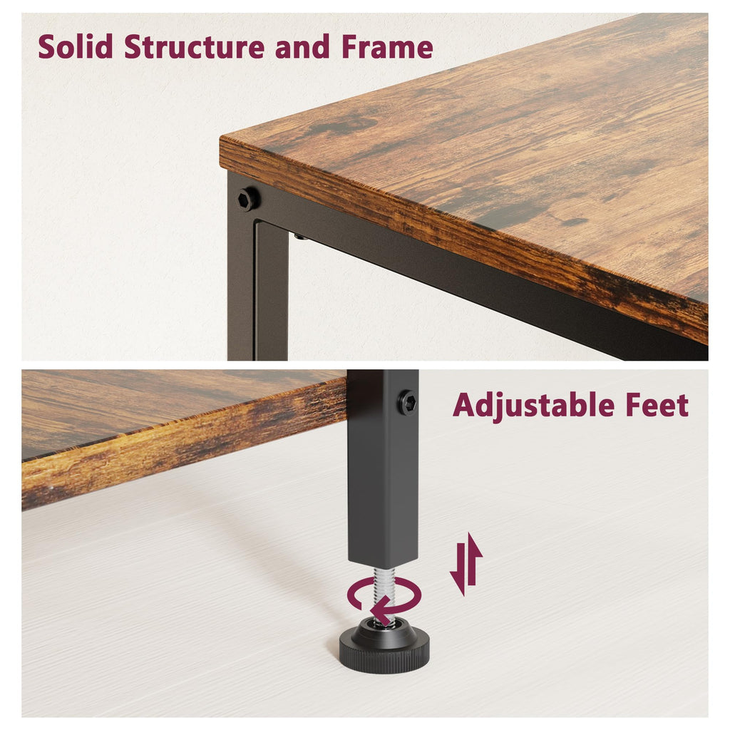 3 Tier End Table with Storage Shelves T74714