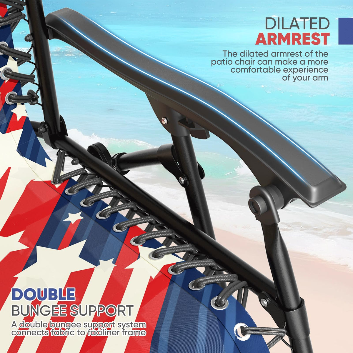 Zero Gravity Reclining Camping Chairs 2 Pack T698