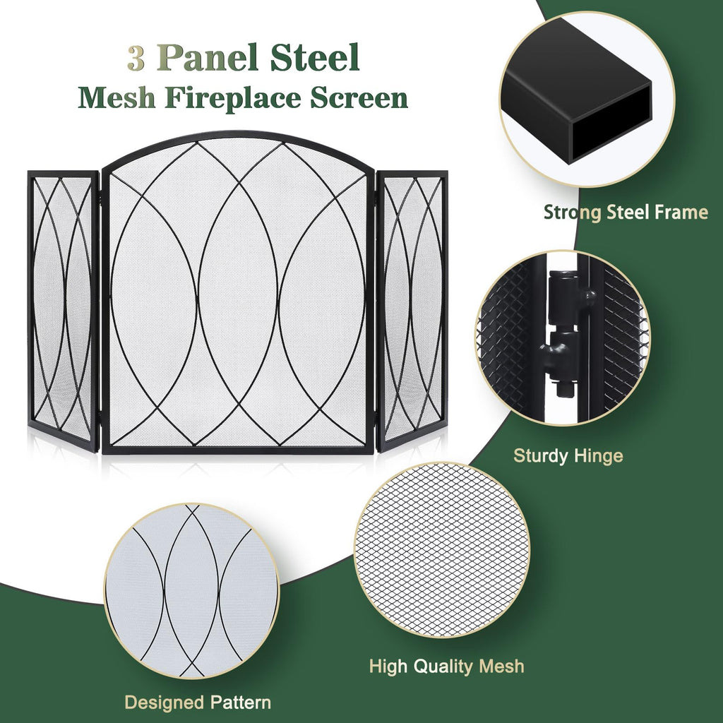 Wrought Iron Fireplace Screen R8661