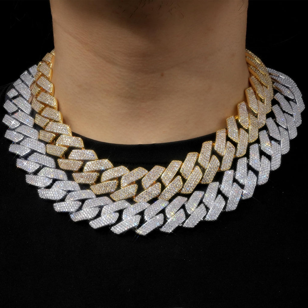 Miami Cuban Link Chain with 5A CZ 18K Gold Plated N62222