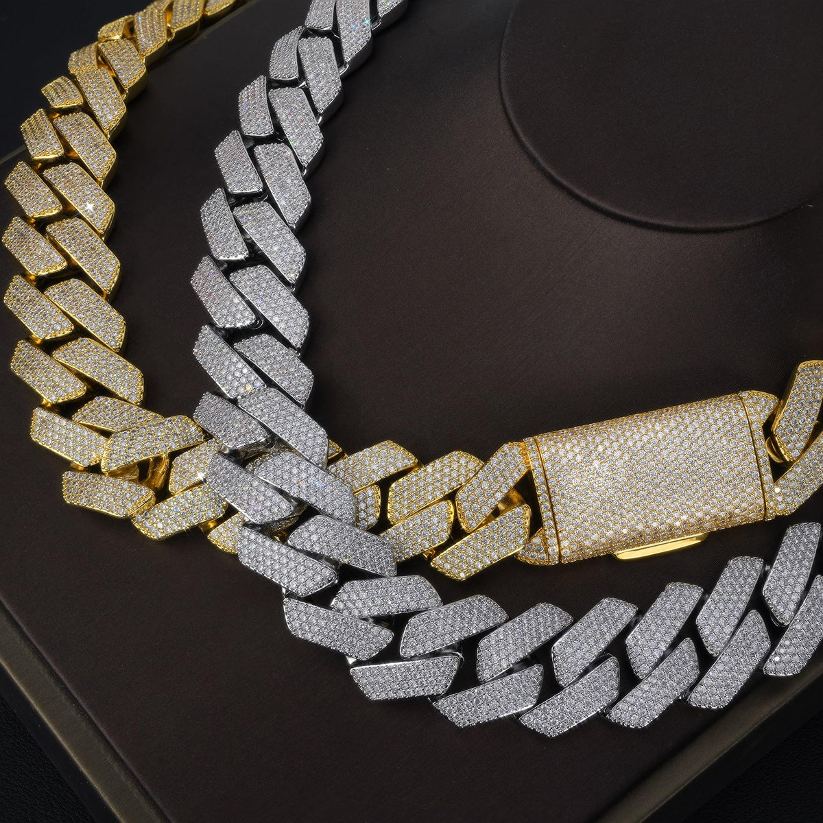 Miami Cuban Link Chain with 5A CZ 18K Gold Plated N62222