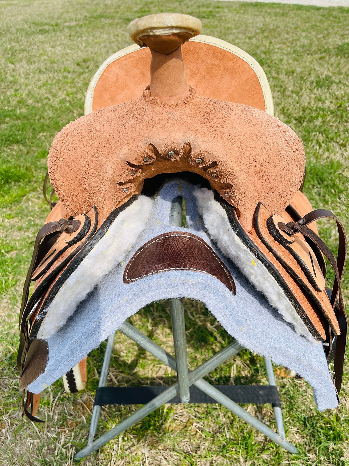 Genuine Leather Western Youth Saddle H958869