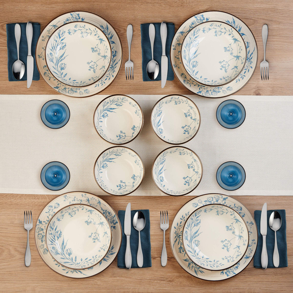 12 Piece Multicolor Dinnerware Set A764904