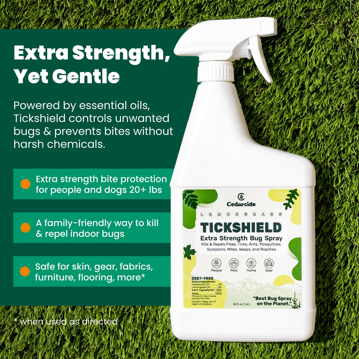 Tick & Flea Repellent Spray for Humans & Pets K45289