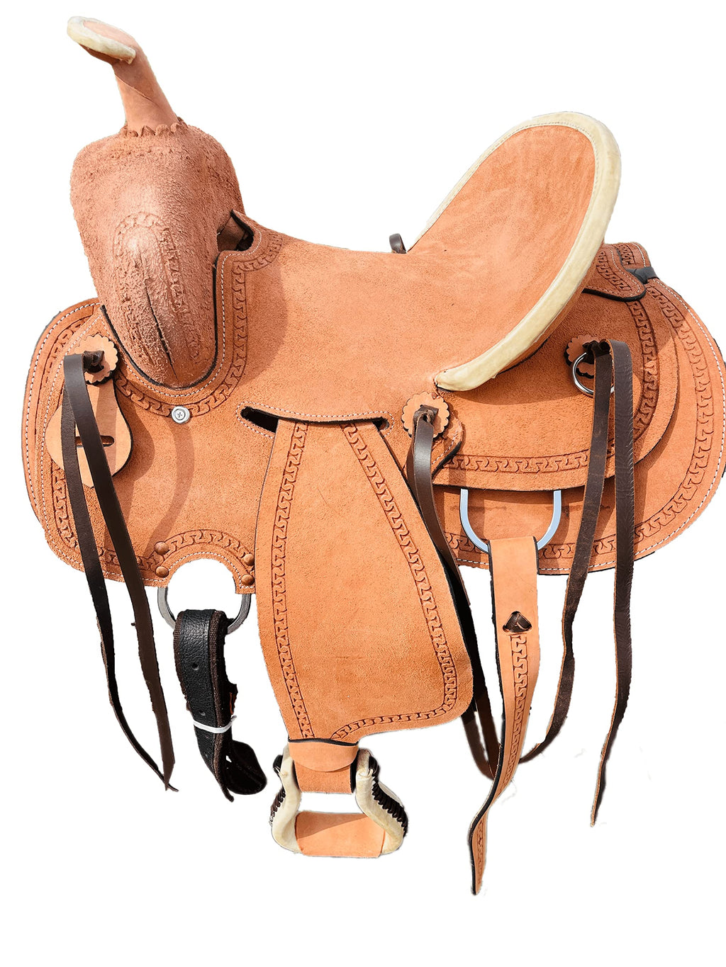 Genuine Leather Western Youth Saddle H958869